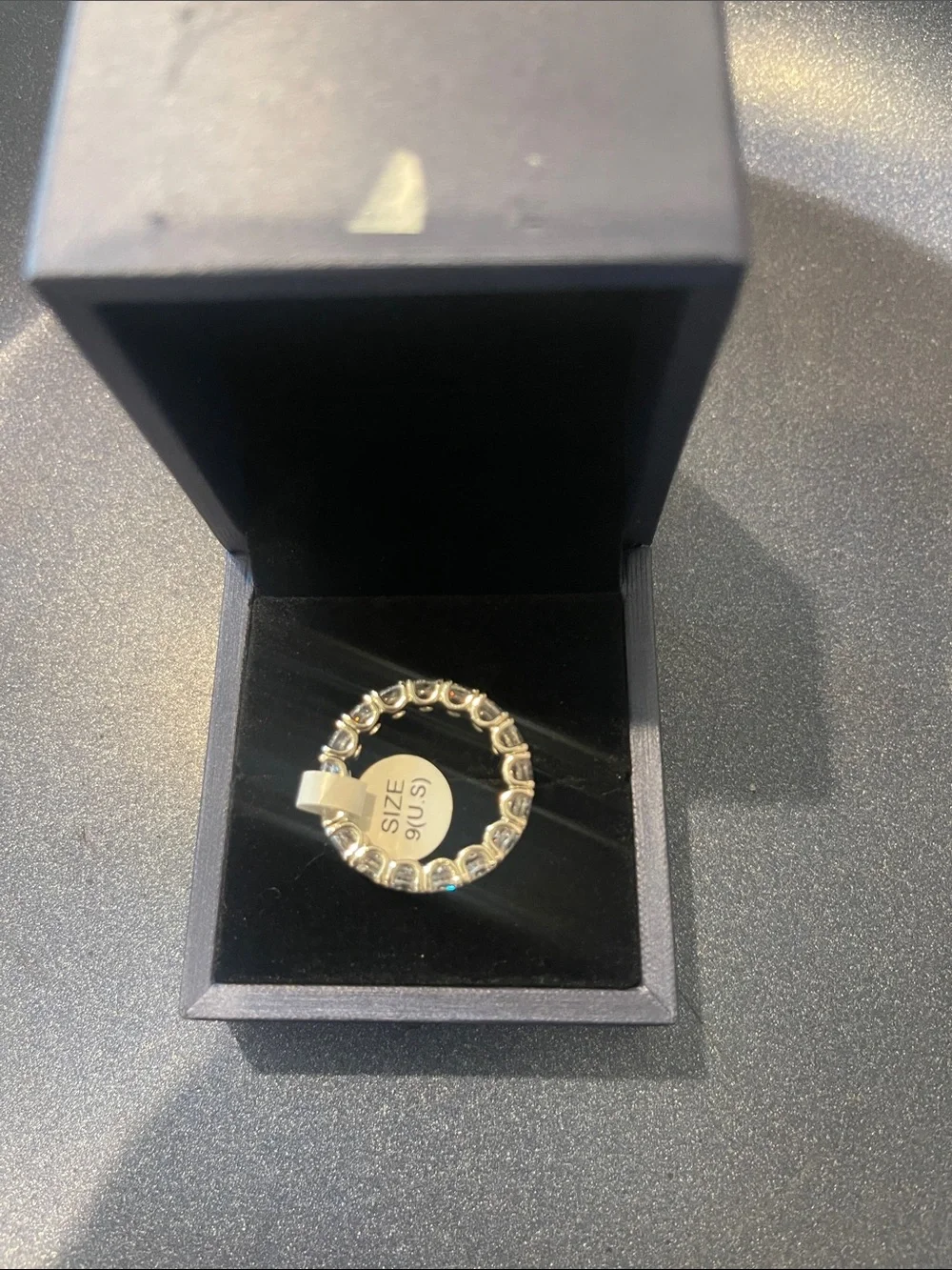 Italo🩷 Silver Cubic Zirconia Pavé Band Ring - Classic silver Sparkle